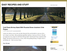 Tablet Screenshot of easyrecipesandstuff.com